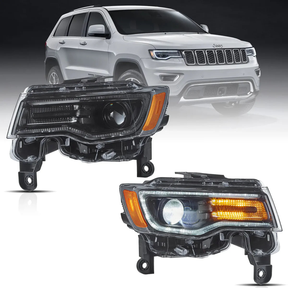 2014-2021 JEEP GRAND CHEROKEE (WK2) SEQUENTIAL LED HEADLIGHTS