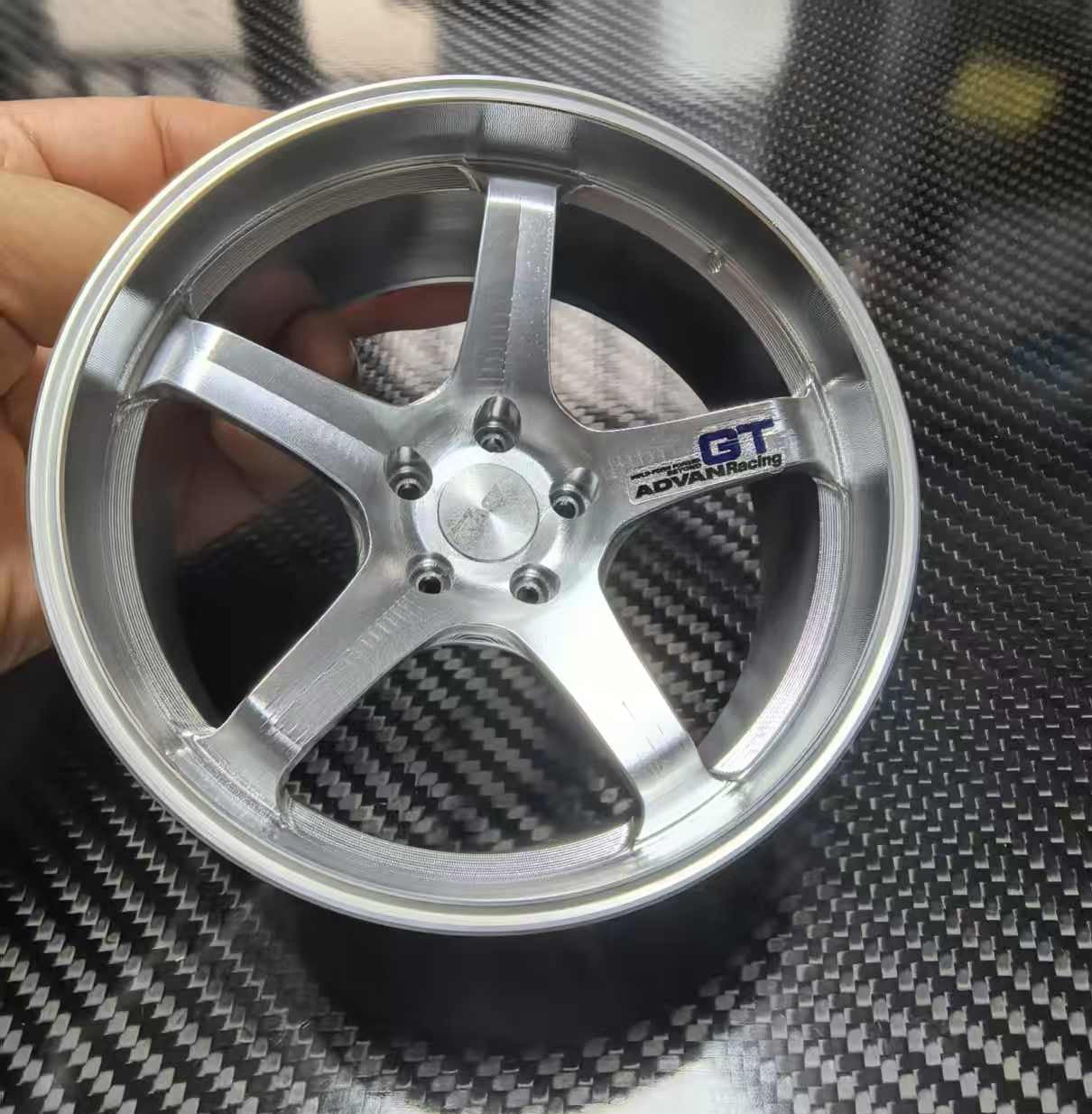 Advan GT Style 10cm Die-Cast Aluminium Mini Wheel Collectible