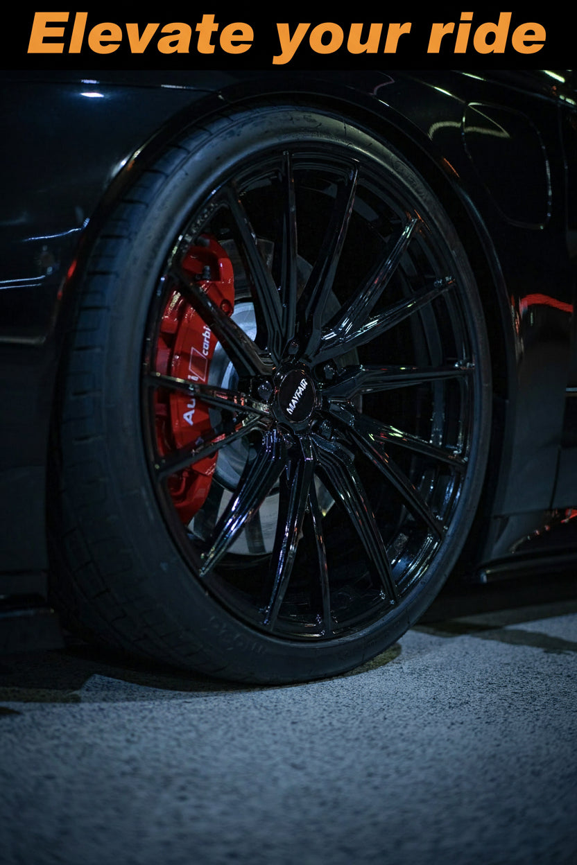 Custom forged WWC VX410R wheels by WheelWorkCustoms, featuring a sleek, durable design with a polished finish.