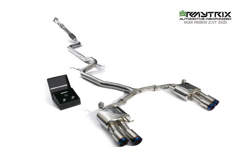 Armytrix Stainless Steel Valvetronic Cat Back Exhaust System Audi A5 B9 Coupe 2WD 16+