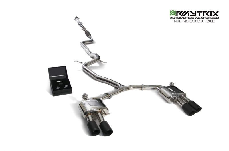 Armytrix Stainless Steel Valvetronic Cat Back Exhaust System Audi A5 B9 Coupe 2WD 16+