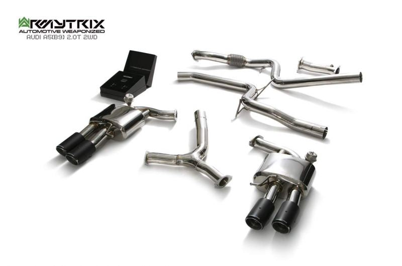Armytrix Stainless Steel Valvetronic Cat Back Exhaust System Audi A5 B9 Coupe 2WD 16+