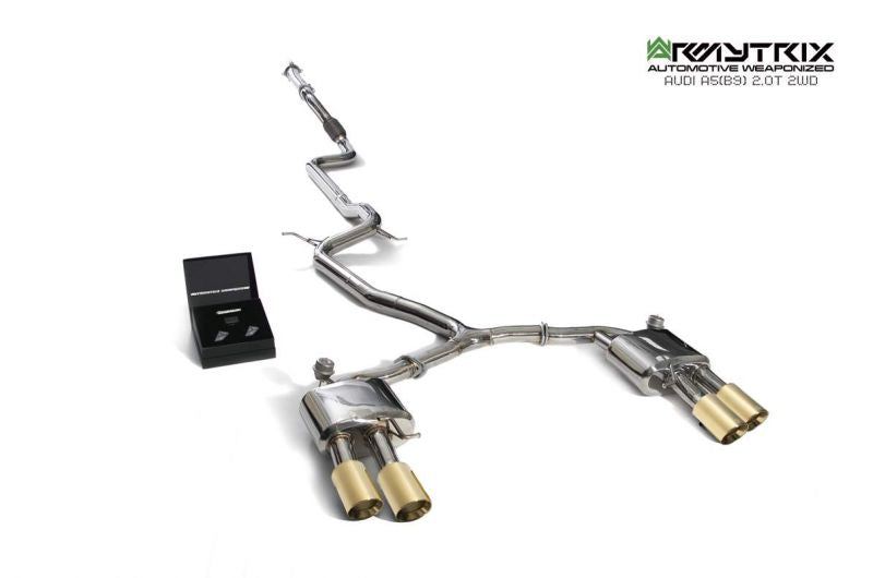 Armytrix Stainless Steel Valvetronic Cat Back Exhaust System Audi A5 B9 Coupe 2WD 16+