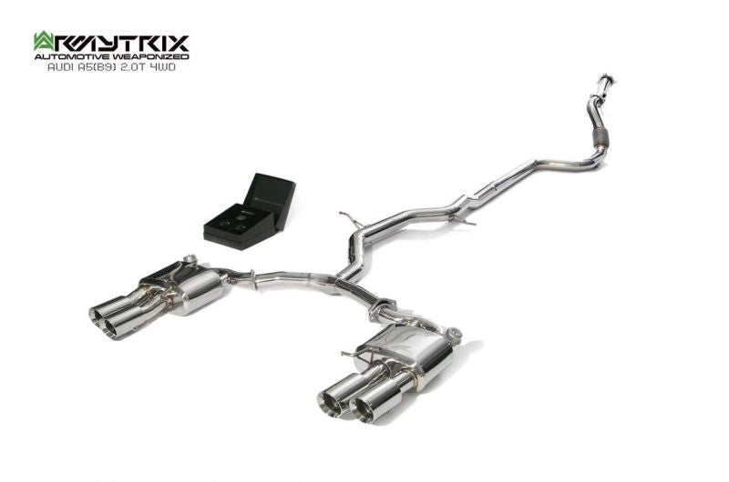 Armytrix Stainless Steel Valvetronic Cat Back Exhaust System Audi A5 B9 Coupe AWD 16+