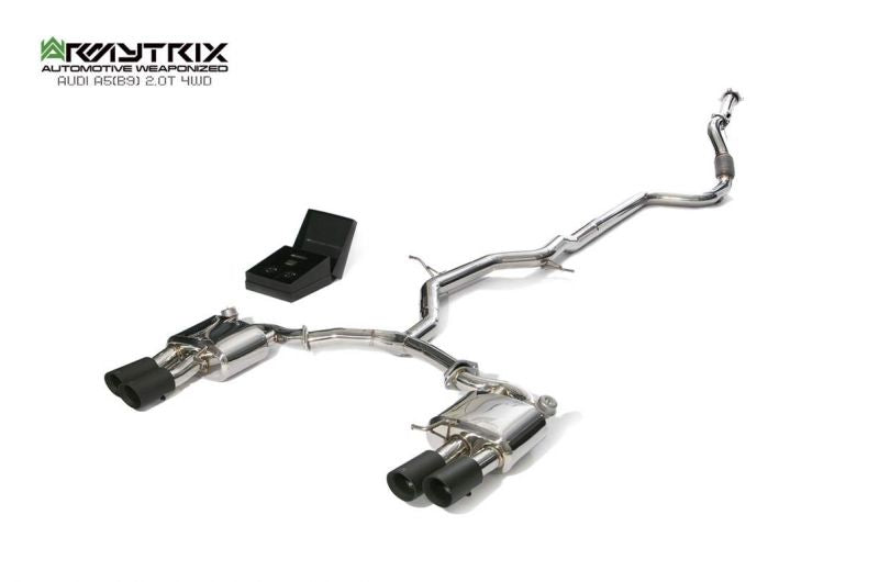 Armytrix Stainless Steel Valvetronic Cat Back Exhaust System Audi A5 B9 Coupe AWD 16+