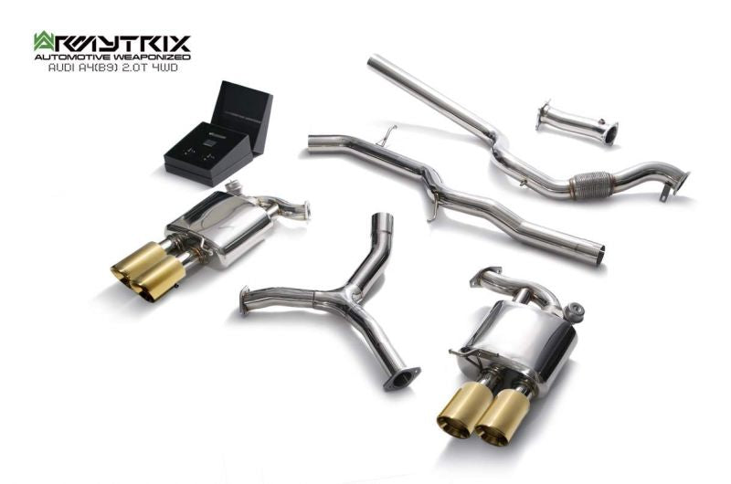 Armytrix Stainless Steel Valvetronic Cat Back Exhaust System Audi A5 B9 Coupe AWD 16+