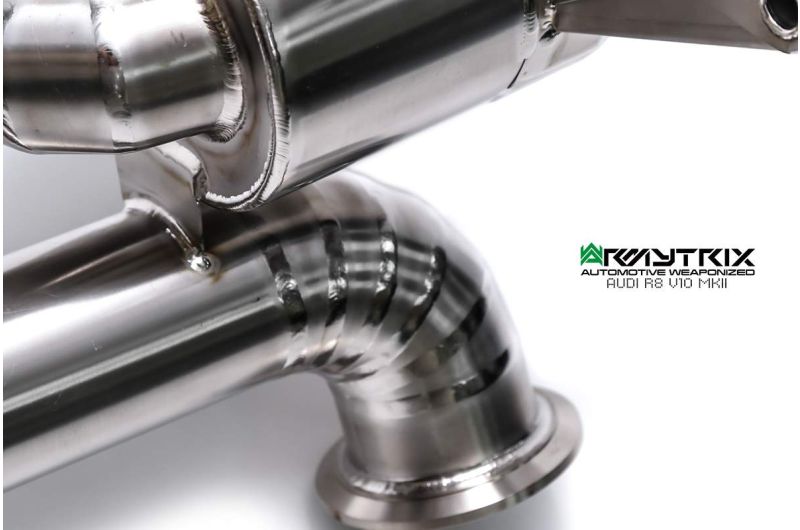 Armytrix Titanium Valvetronic Cat Back Exhaust System Audi R8 V8 Coupe/Spyder MKII 16-18