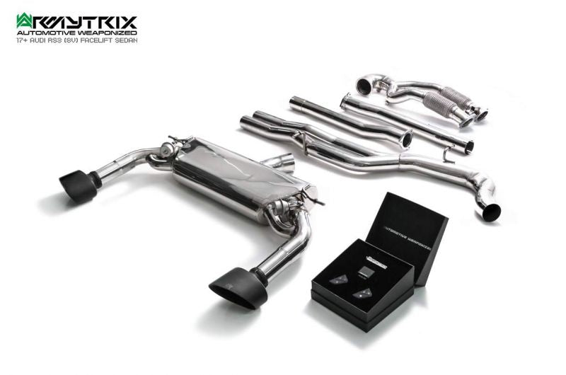 Armytrix Stainless Steel Valvetronic Cat Back Exhaust System Audi RS3 8V Sedan 17-20