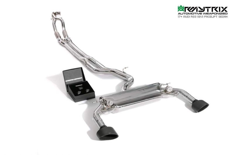 Armytrix Stainless Steel Valvetronic Cat Back Exhaust System Audi RS3 8V Sedan 17-20