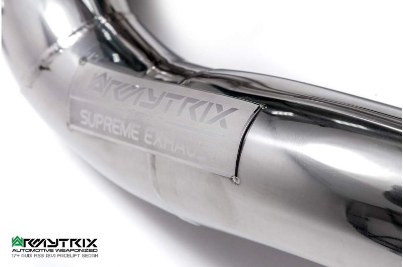 Armytrix Stainless Steel Valvetronic Cat Back Exhaust System Audi RS3 8V Sedan 17-20