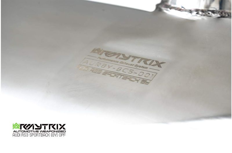 Armytrix Stainless Steel Valvetronic Cat Back Exhaust System Audi RS3 Sedan 8Y 20+