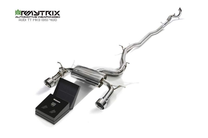 Armytrix Stainless Steel Valvetronic Cat Back Exhaust System Audi TT 8S AWD 14+