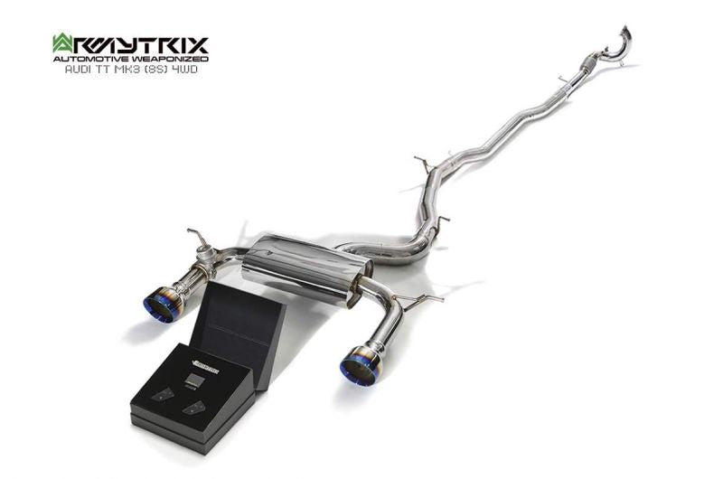 Armytrix Stainless Steel Valvetronic Cat Back Exhaust System Audi TT 8S AWD 14+
