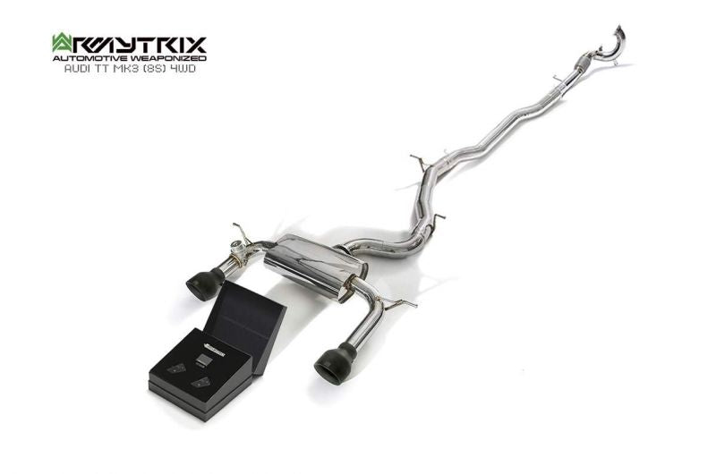 Armytrix Stainless Steel Valvetronic Cat Back Exhaust System Audi TT 8S AWD 14+