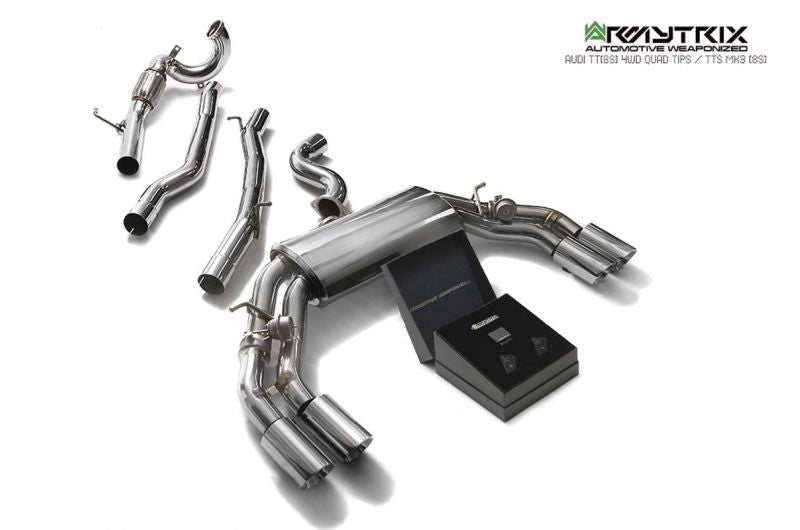 Armytrix Stainless Steel Valvetronic Cat Back Exhaust System Audi TTs 8S AWD 14+