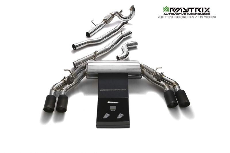 Armytrix Stainless Steel Valvetronic Cat Back Exhaust System Audi TTs 8S AWD 14+