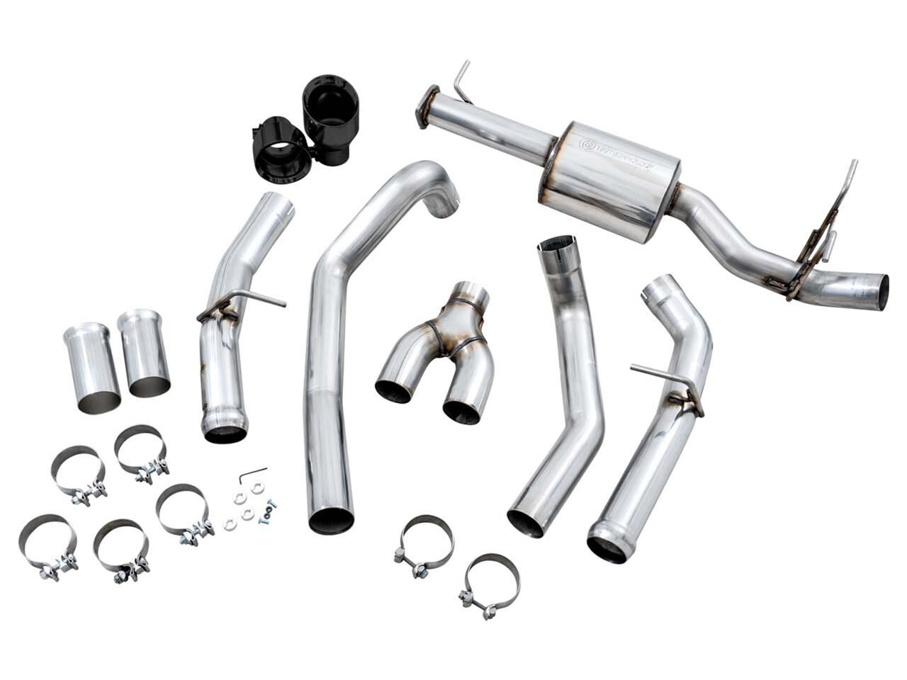 AWE Tuning 19-21 RAM 1500 5.7L (w/Cutouts) 0FG Dual Rear Exit Cat-Back Exhaust - Diamond Black Tips
