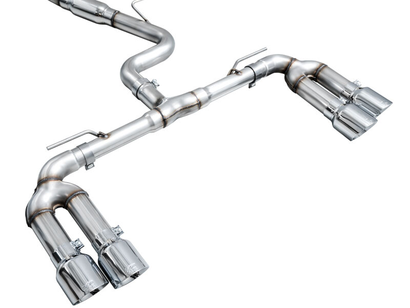 AWE 22-24 Audi 8Y S3 Track Edition Exhaust - Chrome Silver Tips