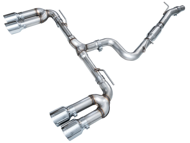 AWE 22-24 Audi 8Y S3 Track Edition Exhaust - Chrome Silver Tips