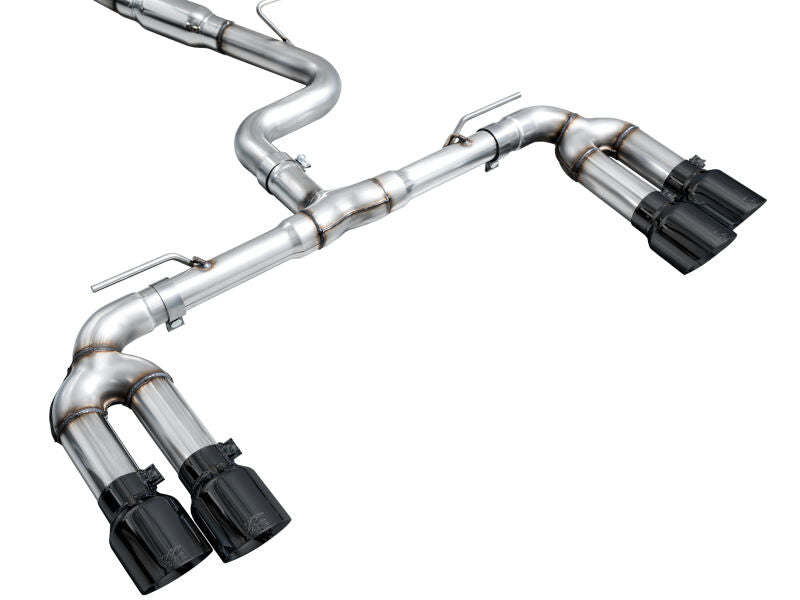 AWE 22-24 Audi 8Y S3 Track Edition Exhaust - Diamond Black Tips