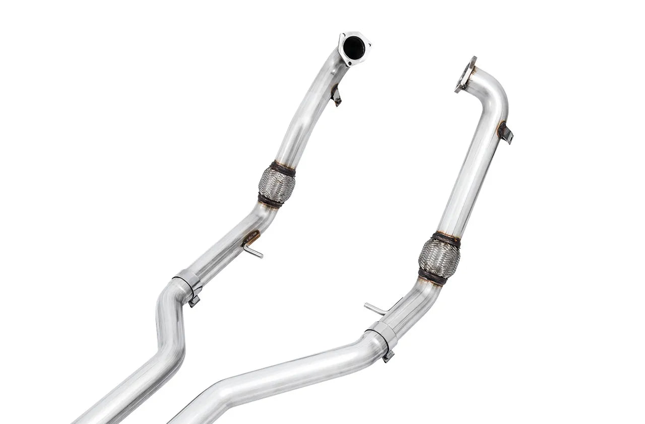 AWE SwitchPath Exhaust for Audi B9 S5 Sportback - Non-Resonated - Diamond Black 102mm Tips Silver 90mm Tips
