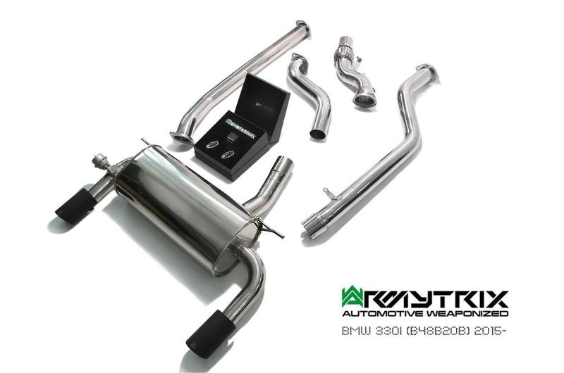 Armytrix Stainless Steel Valvetronic Cat Back Exhaust System BMW 3 Series F30/F31/ 4 Series F32/F36 15-18 (B48 Engines)