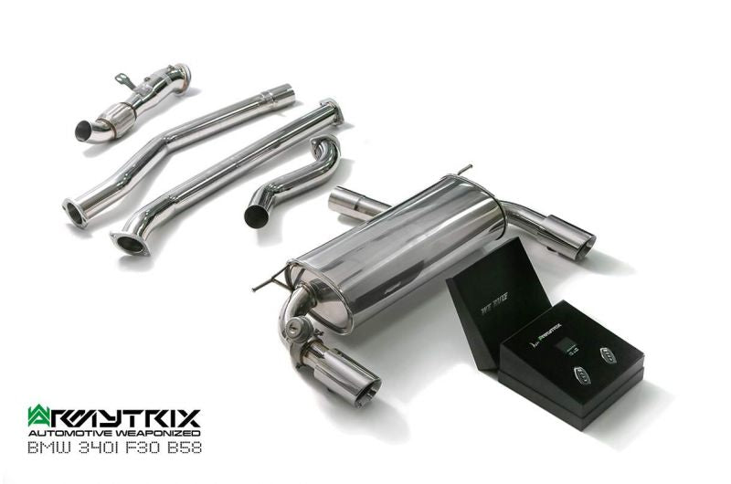 Armytrix Stainless Steel Valvetronic Cat Back Exhaust System BMW 340i F30, F31/440i F32, F36 16-19