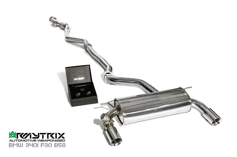 Armytrix Stainless Steel Valvetronic Cat Back Exhaust System BMW 340i F30, F31/440i F32, F36 16-19