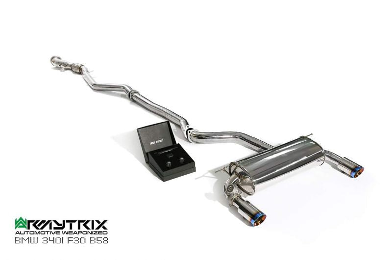 Armytrix Stainless Steel Valvetronic Cat Back Exhaust System BMW 340i F30, F31/440i F32, F36 16-19