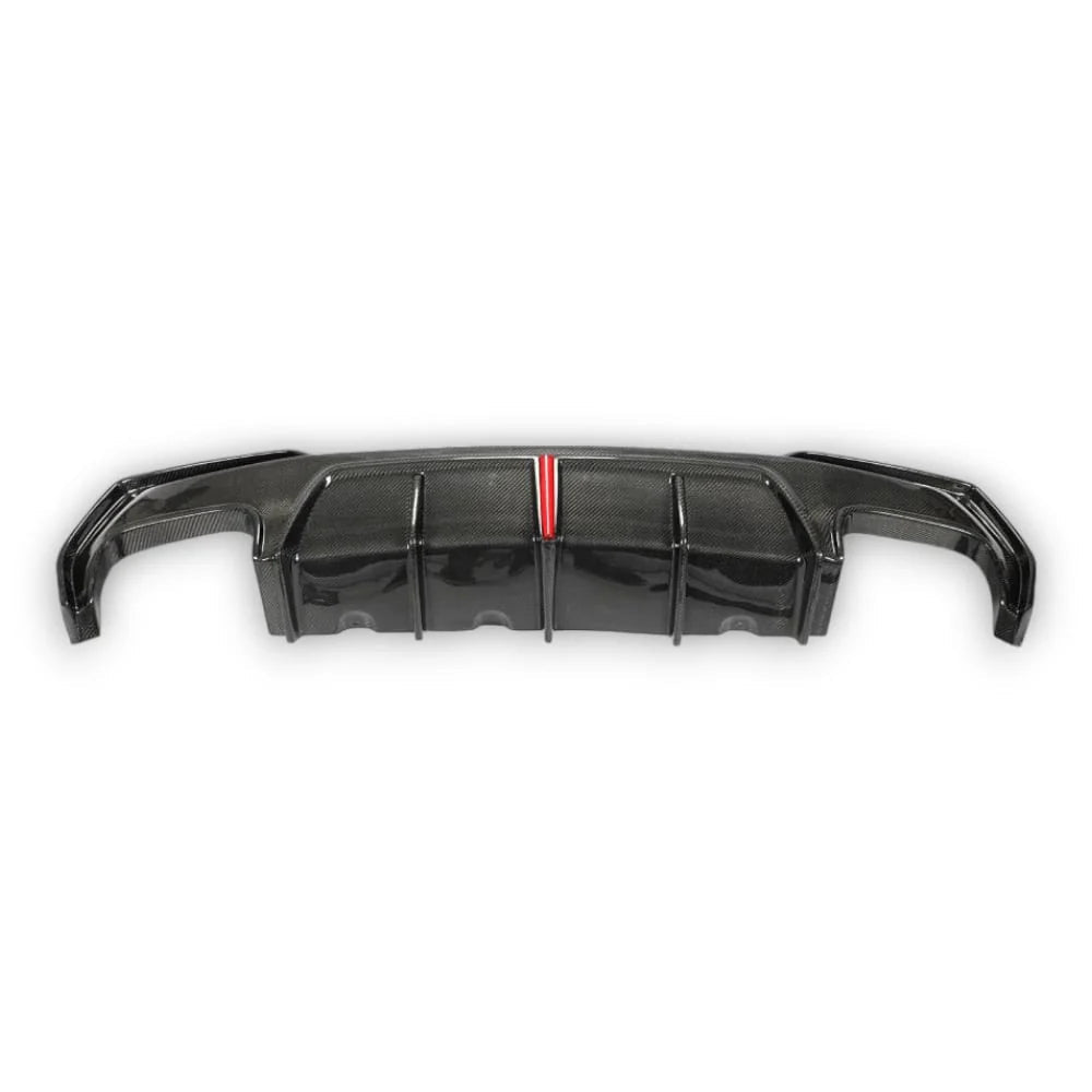 BMW 4 Series G22 G23 Carbon Fibre Rear Diffuser With Lamp (20 - 23) - Nine Motorsport