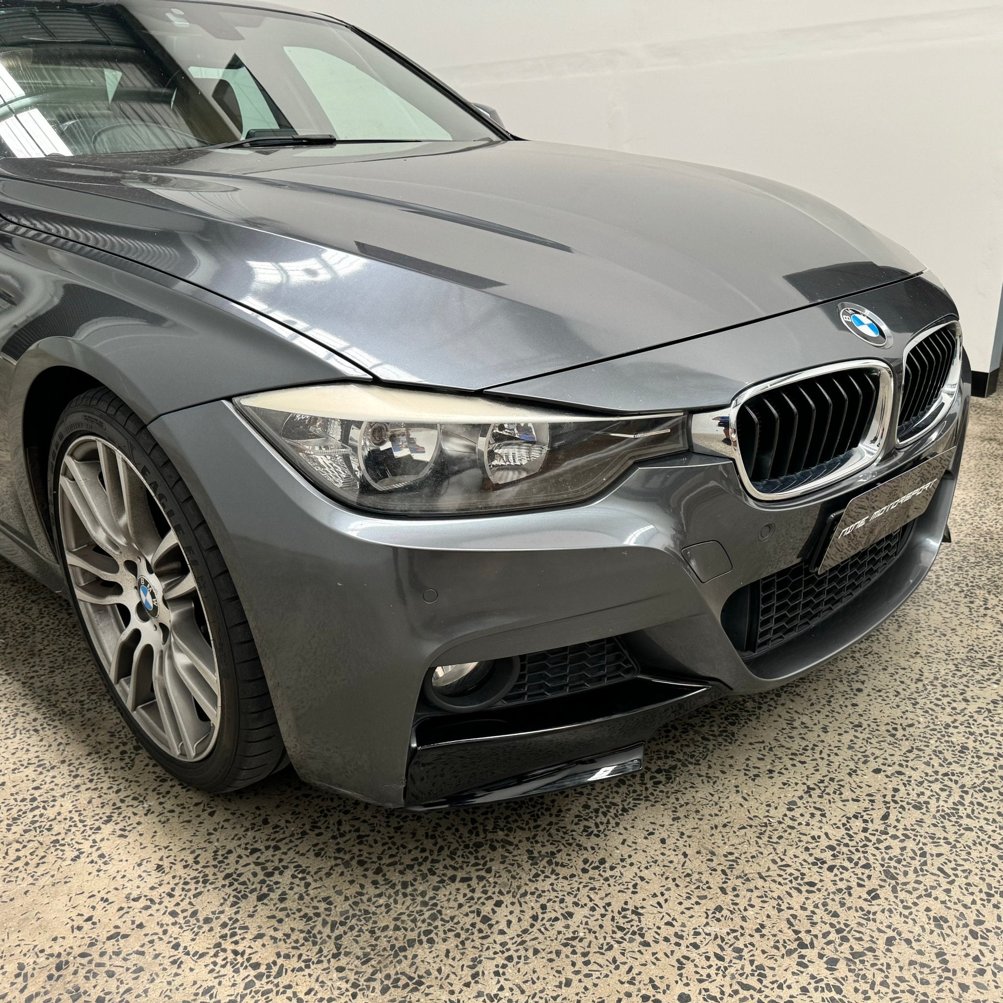 BMW F30 3 SERIES M SPORT Front Bumper Splitter Additions (12 - 18) - Nine Motorsport