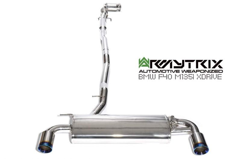 Armytrix Stainless Steel Valvetronic Cat Back Exhaust System BMW M135i xDrive F40 OPF 19+