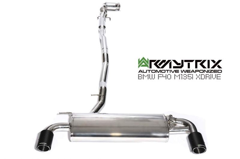 Armytrix Stainless Steel Valvetronic Cat Back Exhaust System BMW M135i xDrive F40 OPF 19+
