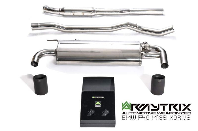 Armytrix Stainless Steel Valvetronic Cat Back Exhaust System BMW M135i xDrive F40 OPF 19+