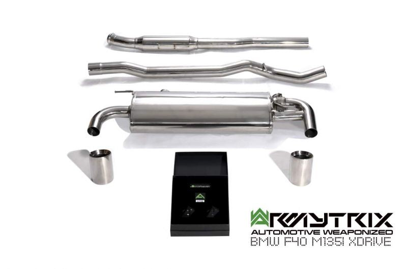 Armytrix Stainless Steel Valvetronic Cat Back Exhaust System BMW M135i xDrive F40 OPF 19+