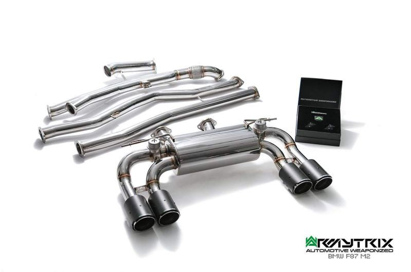Armytrix Stainless Steel Valvetronic Cat Back Exhaust System BMW M2 Competition F87 19+