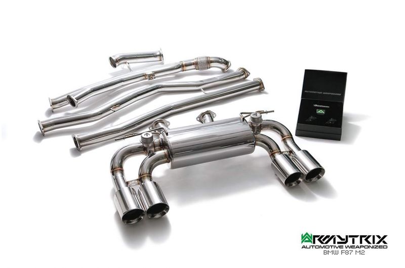 Armytrix Stainless Steel Valvetronic Cat Back Exhaust System BMW M2 Competition F87 19+