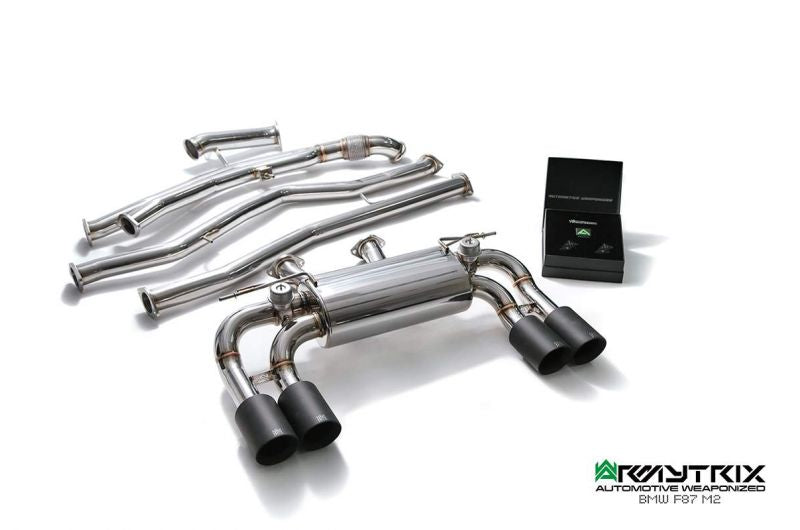 Armytrix Stainless Steel Valvetronic Cat Back Exhaust System BMW M2 Competition F87 19+