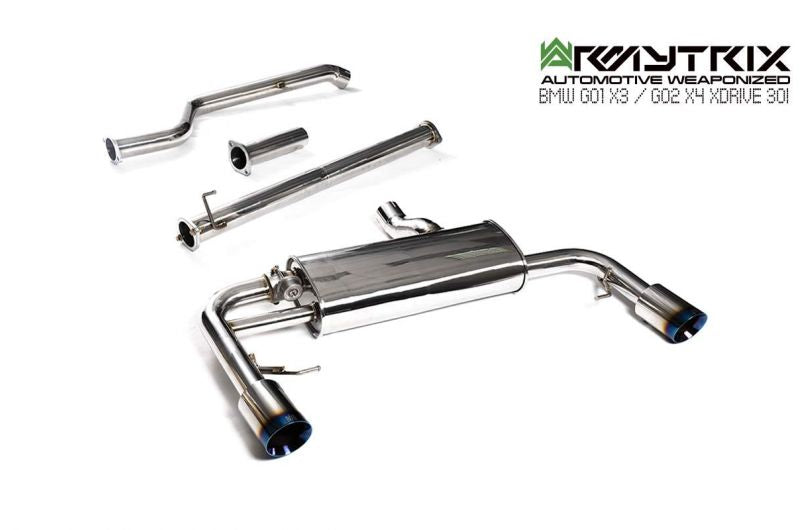 Armytrix Stainless Steel Valvetronic Cat Back Exhaust System BMW X3 G01/X4 G02 20i/30i 19+