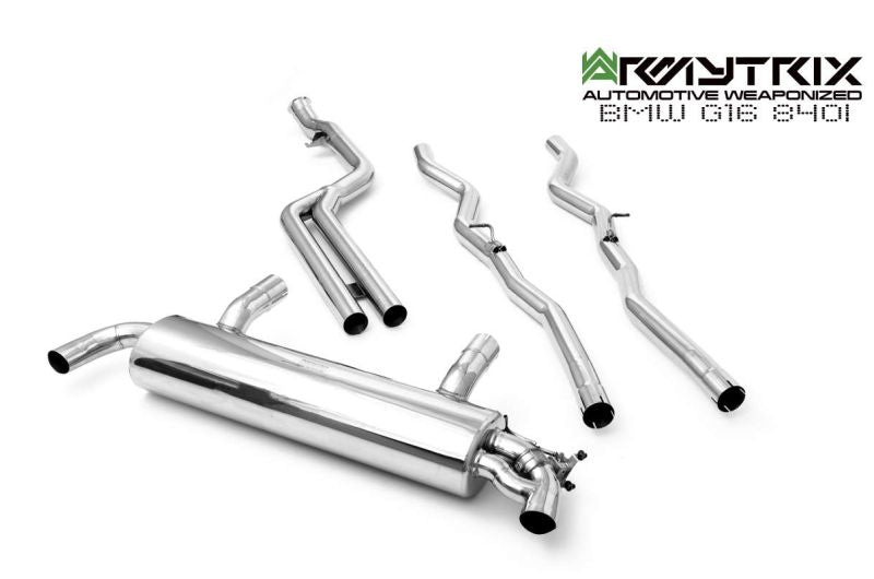 Armytrix Stainless Steel Valvetronic Cat Back Exhaust System BMW 840i Gran Coupe G16 19+ inc. xDrive