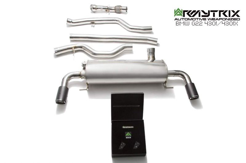 Armytrix Stainless Steel Valvetronic Cat Back Exhaust System BMW 320i/330i G20/G21 19+/BMW 420i/430i G22/G26 19+ inc. xDrive
