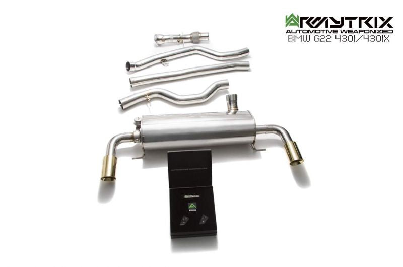 Armytrix Stainless Steel Valvetronic Cat Back Exhaust System BMW 320i/330i G20/G21 19+/BMW 420i/430i G22/G26 19+ inc. xDrive
