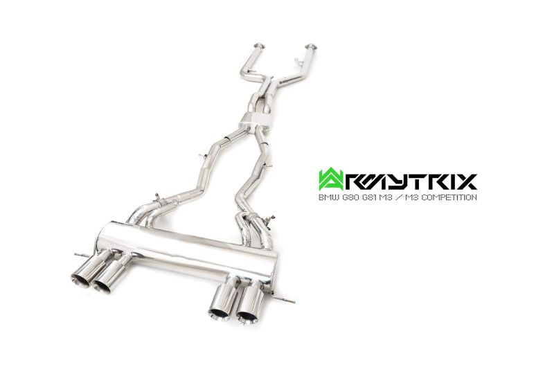 Armytrix Stainless Steel Valvetronic Cat Back Exhaust System BMW M3 G80/M4 G82 incl. Competition 20+
