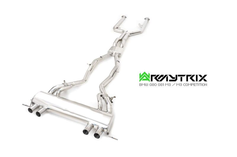Armytrix Stainless Steel Valvetronic Cat Back Exhaust System BMW M3 G80/M4 G82 incl. Competition 20+