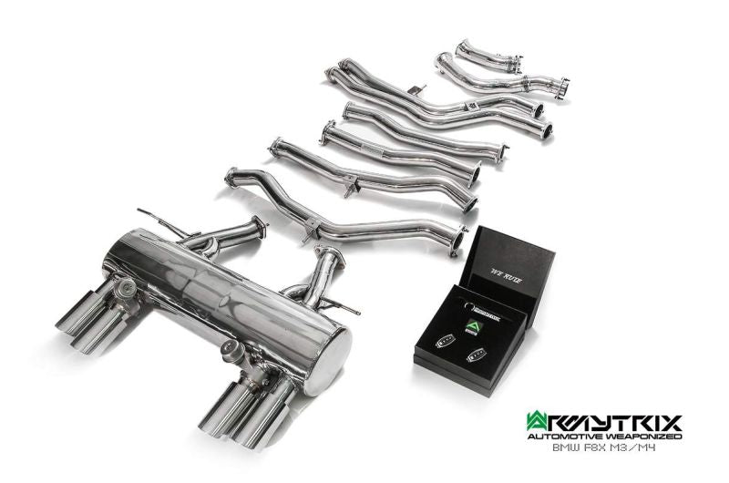 Armytrix Stainless Steel Valvetronic Cat Back Exhaust System - Wireless Valvetronic control BMW M3 F80/M4 F82/F83 incl. Competition 14-19