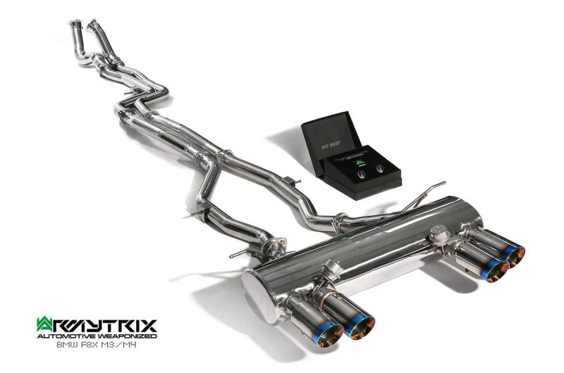 Armytrix Stainless Steel Valvetronic Cat Back Exhaust System - Wireless Valvetronic control BMW M3 F80/M4 F82/F83 incl. Competition 14-19