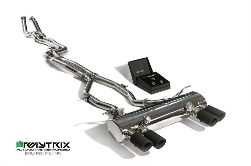 Armytrix Stainless Steel Valvetronic Cat Back Exhaust System - Wireless Valvetronic control BMW M3 F80/M4 F82/F83 incl. Competition 14-19