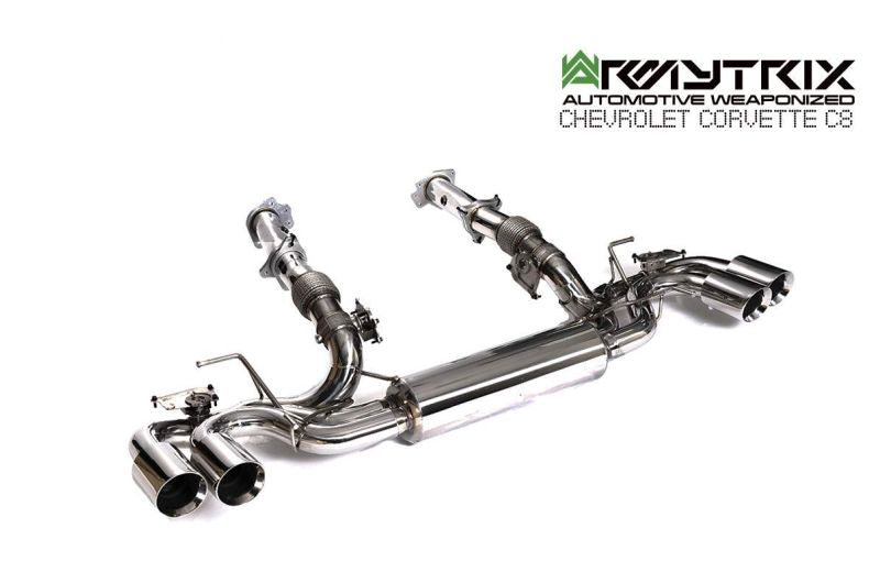 Chevrolet Corvette C8 Stingray Armytrix Stainless Steel Valvetronic Cat Back Exhaust System