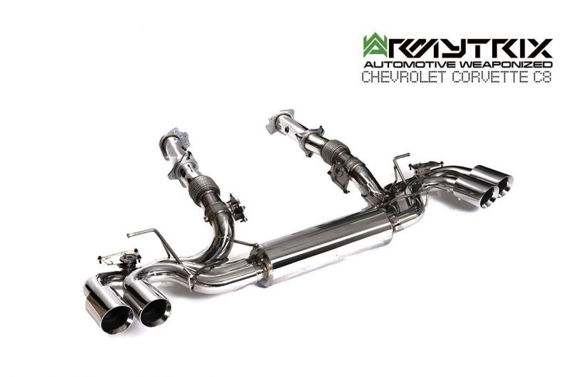 Armytrix Stainless Steel Valvetronic Cat Back Exhaust System Chevrolet Corvette Stingray C8 20+