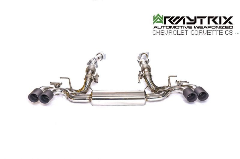 Armytrix Stainless Steel Valvetronic Cat Back Exhaust System Chevrolet Corvette Stingray C8 20+
